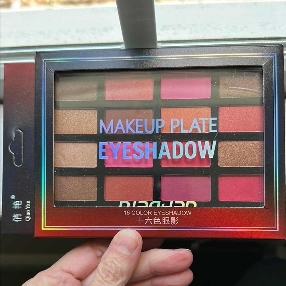 Pink and Brown Eyeshadow Palette with Warm Neutrals